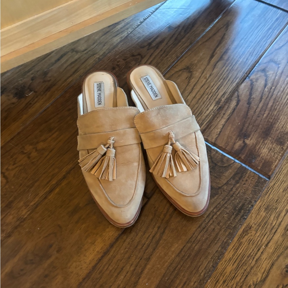 Steve Madden Brown Tassel Mules for Women